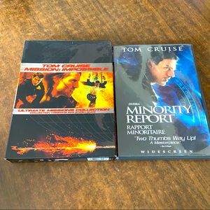 Tom Cruise DVD Bundle - Mission Impossible, Minority Report